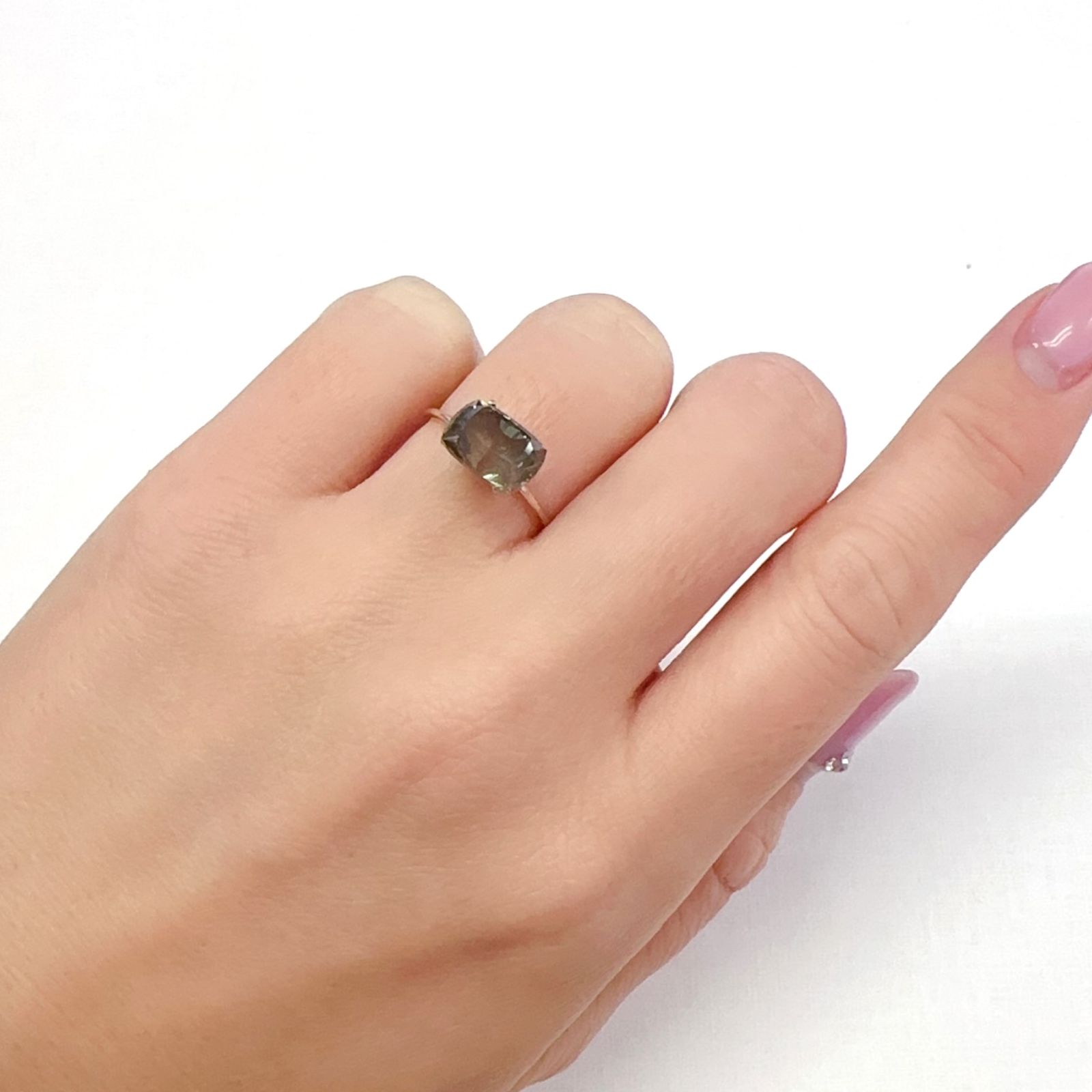 ◇バリオンカット◇バイカラーオレゴンサンストーン アメリカ・オレゴン州産 2.87ct[231224662]9.5x7mm前後
