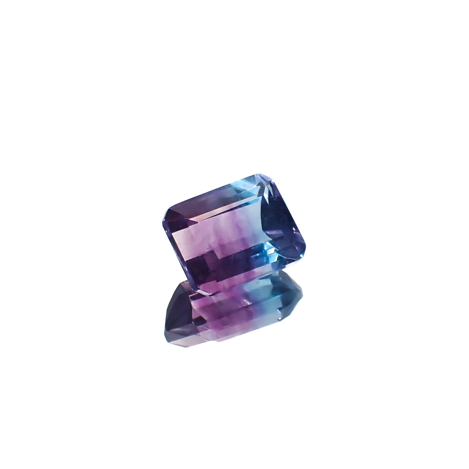 パーティカラーフローライト フルオレッセンス ブラジル産 3.01ct[240828640]9x7mm前後