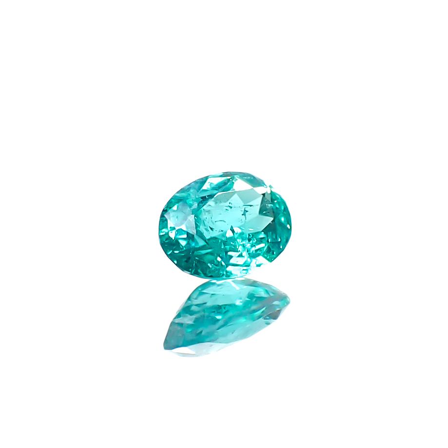 パライバトルマリン ブラジル・パライバ州バターリャ鉱山産 0.15ct [241229545]4x3mm前後