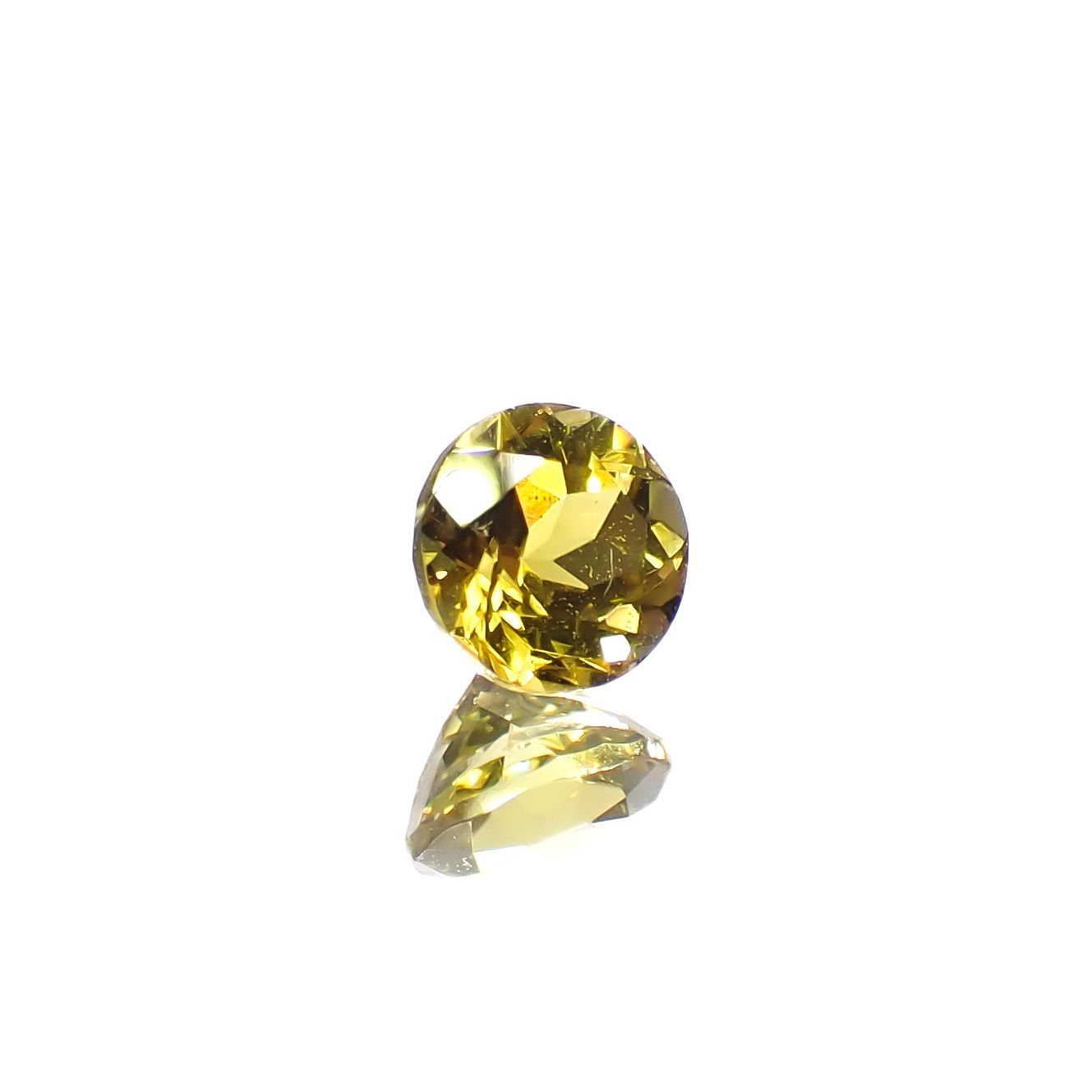 カナリートルマリン ザンビア・カナリー鉱山産 0.28ct[240527818]3.9x3.9mm前後