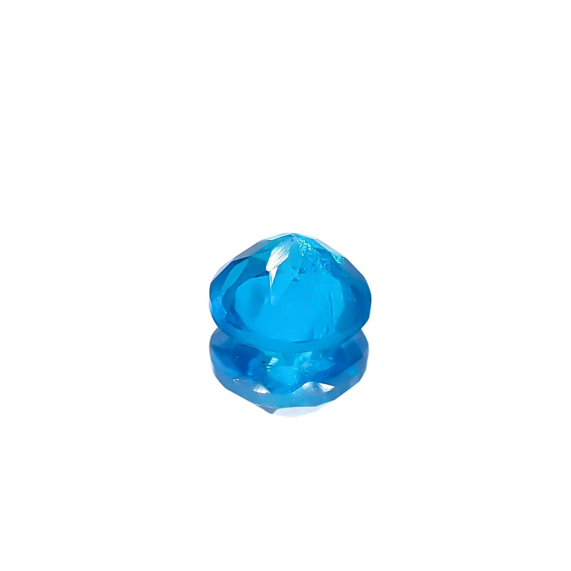 ネオンブルーアパタイト マダガスカル産 0.80ct[240628092]5.9x5.9mm前後