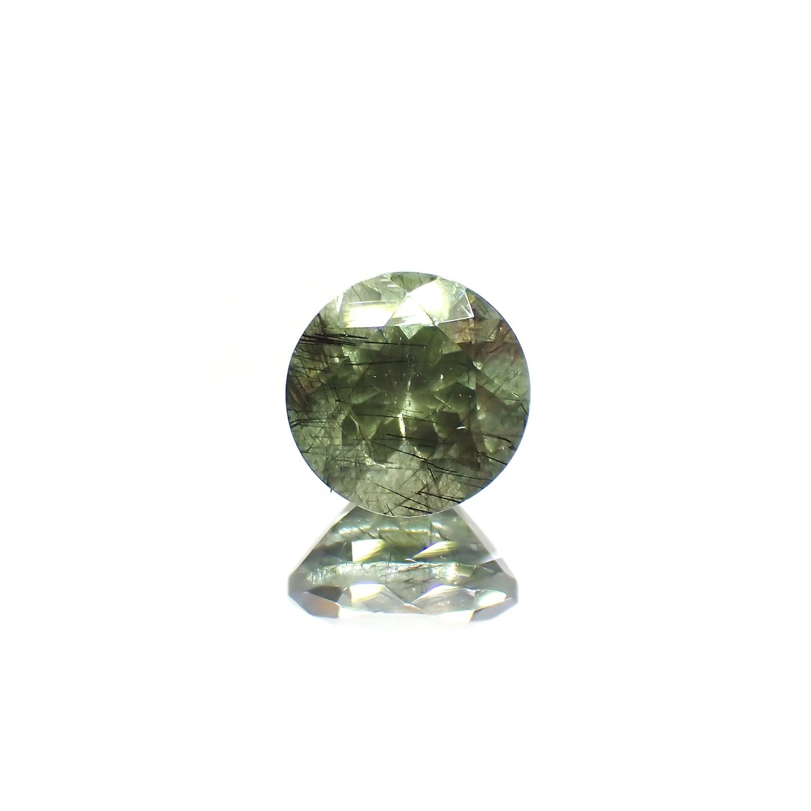 ルドウィジャイトインペリドット パキスタン産 1.59ct / 7x6.9mm前後 [260414222]