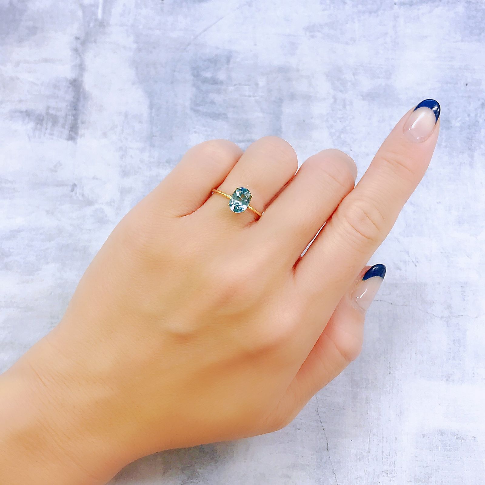 ブルージルコン カンボジア産 1.74ct[221018655]8x5.9mm前後