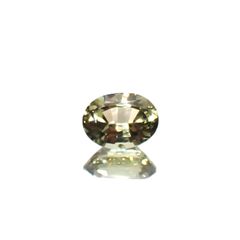 バナジウムクリソベリル(宝石名クリソベリル)マダガスカル産 0.354ct ソ付(日独)[240527632]4.84x3.6mm前後