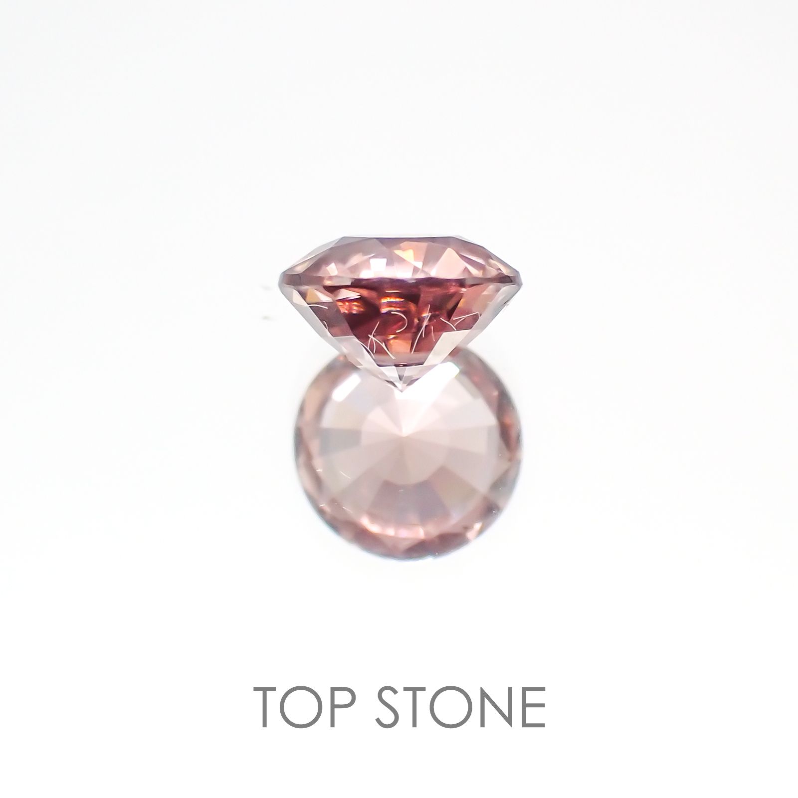ピンクジルコン スリランカ,カンボジア産 ルース 1.3ct[20128057]6.1×6.1mm前後