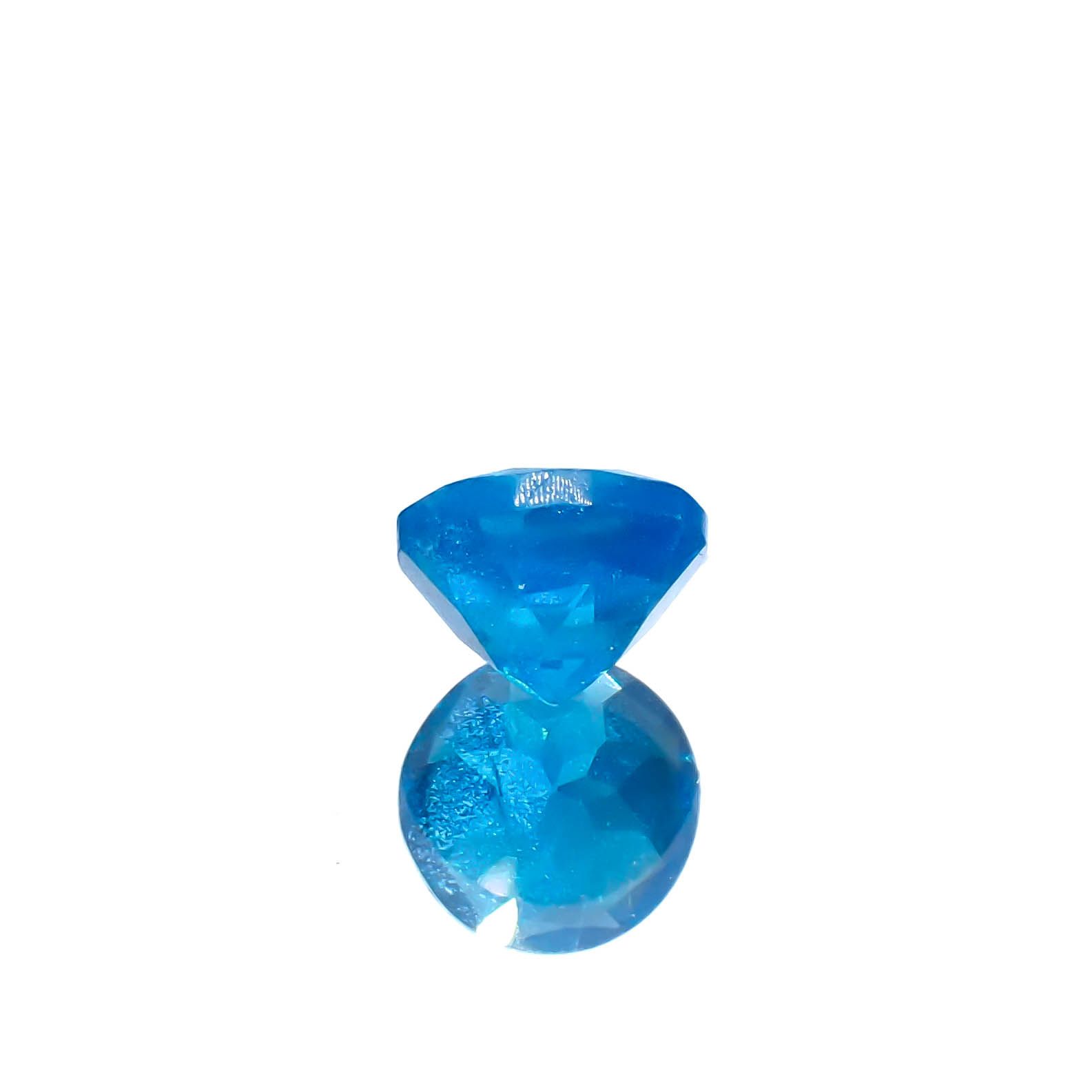 ネオンブルーアパタイト マダガスカル産 0.60ct[240628091]5x5mm前後