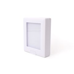 ロック＆スタンド機能付き 高品質ルースケース◇白  -中敷き片面タイプ- 73×60mm前後