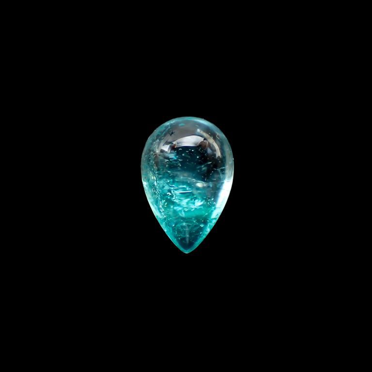 パライバトルマリン(宝石名トルマリン/別名パライバ・トルマリン) ブラジル・キントス鉱山産 0.680ct ソ付(宝貴協)[210812199]7.1×4.9mm前後