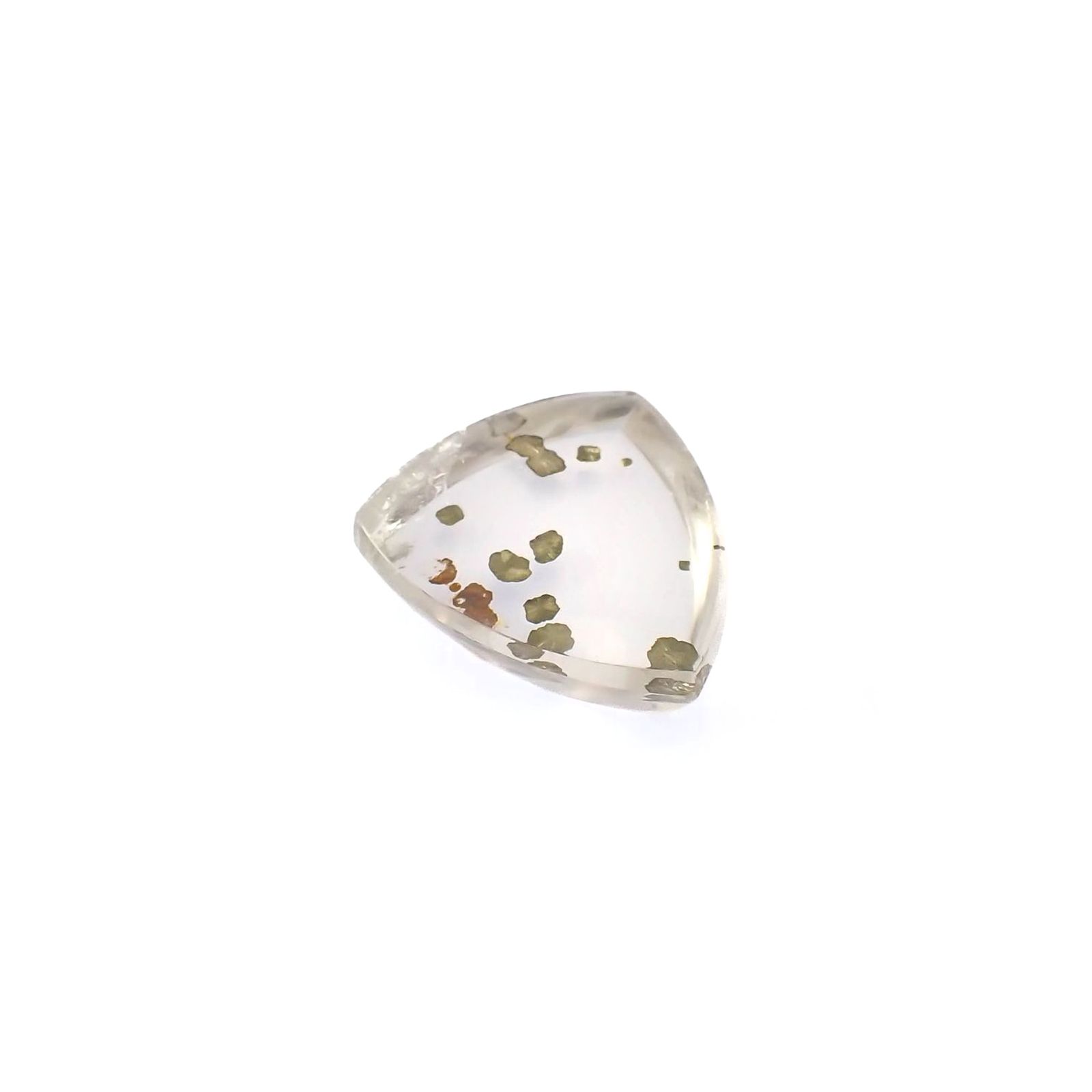 パイライトインクォーツ(マーカサイトインクォーツ) ブラジル産 14.29ct / 19.1x16.6mm前後 [240225915]