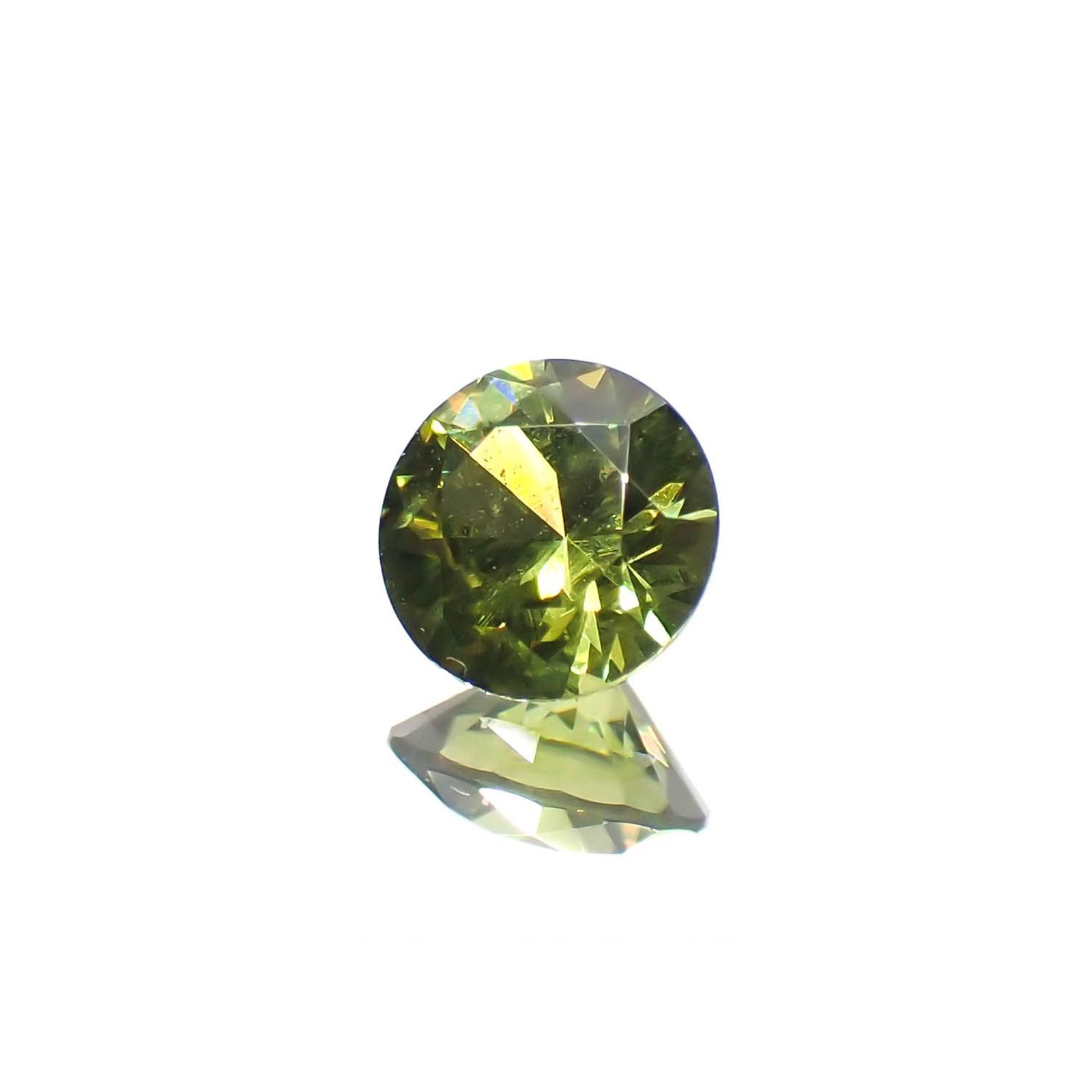 デマントイドガーネット(宝石名デマントイド・ガーネット)ロシア産 0.27ct 識別済[221119171]3.9x3.9mm前後