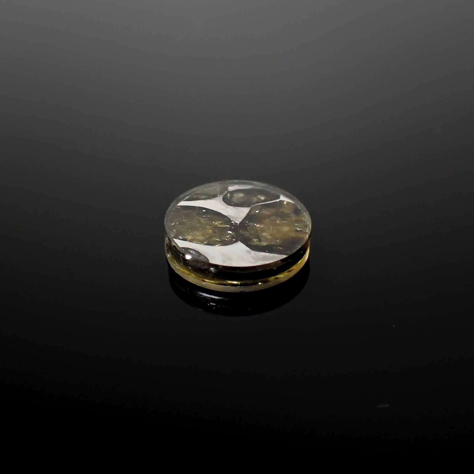 パラサイト隕石Sericho トリプレット 発見地:ケニア 3.93ct[240527653]11.9x11.9mm前後
