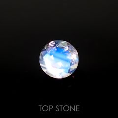 レインボームーンストーン(宝石名アンデシン・ラブラドライト)インド・ビハール産 0.48ct 識別済[221018479]5.1x5.1mm前後