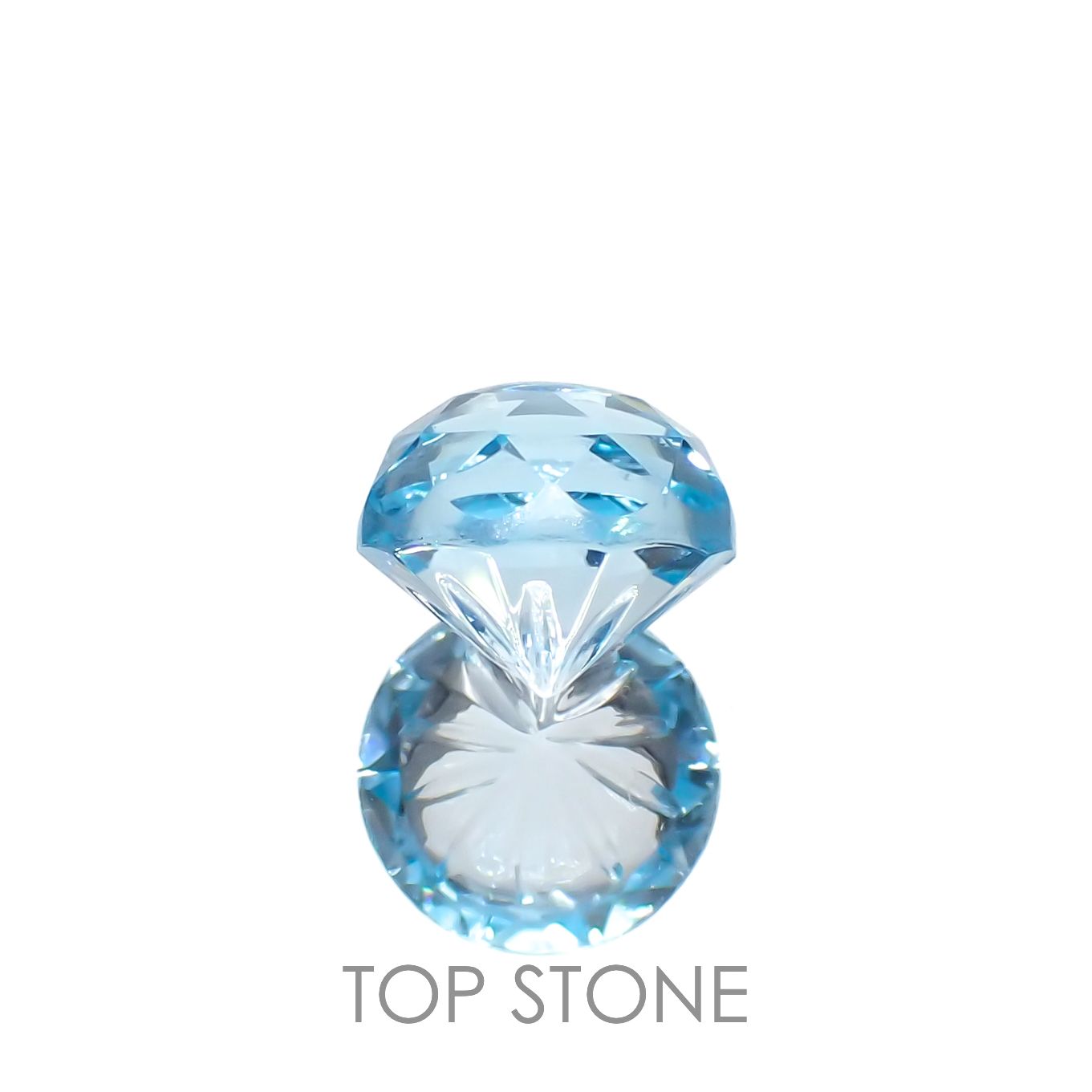 ◇カスタムカット◇ブルートパーズ ブラジル産 3.38ct[221219360]8.3x8.3mm前後