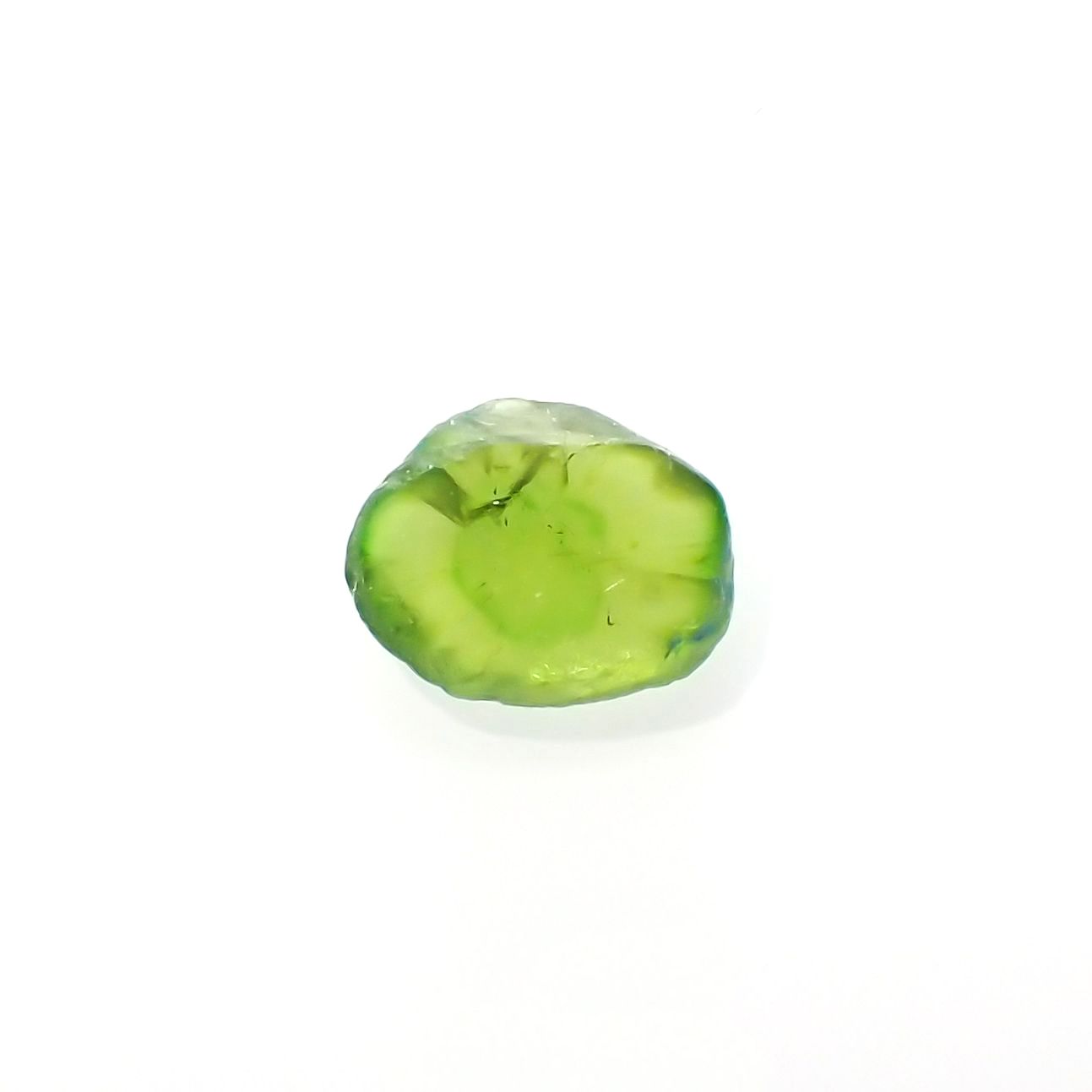 デマントイドガーネット 原石スライス(宝石名デマントイド・ガーネット) 0.35ct 識別済[210812774]5.3×4.1mm前後