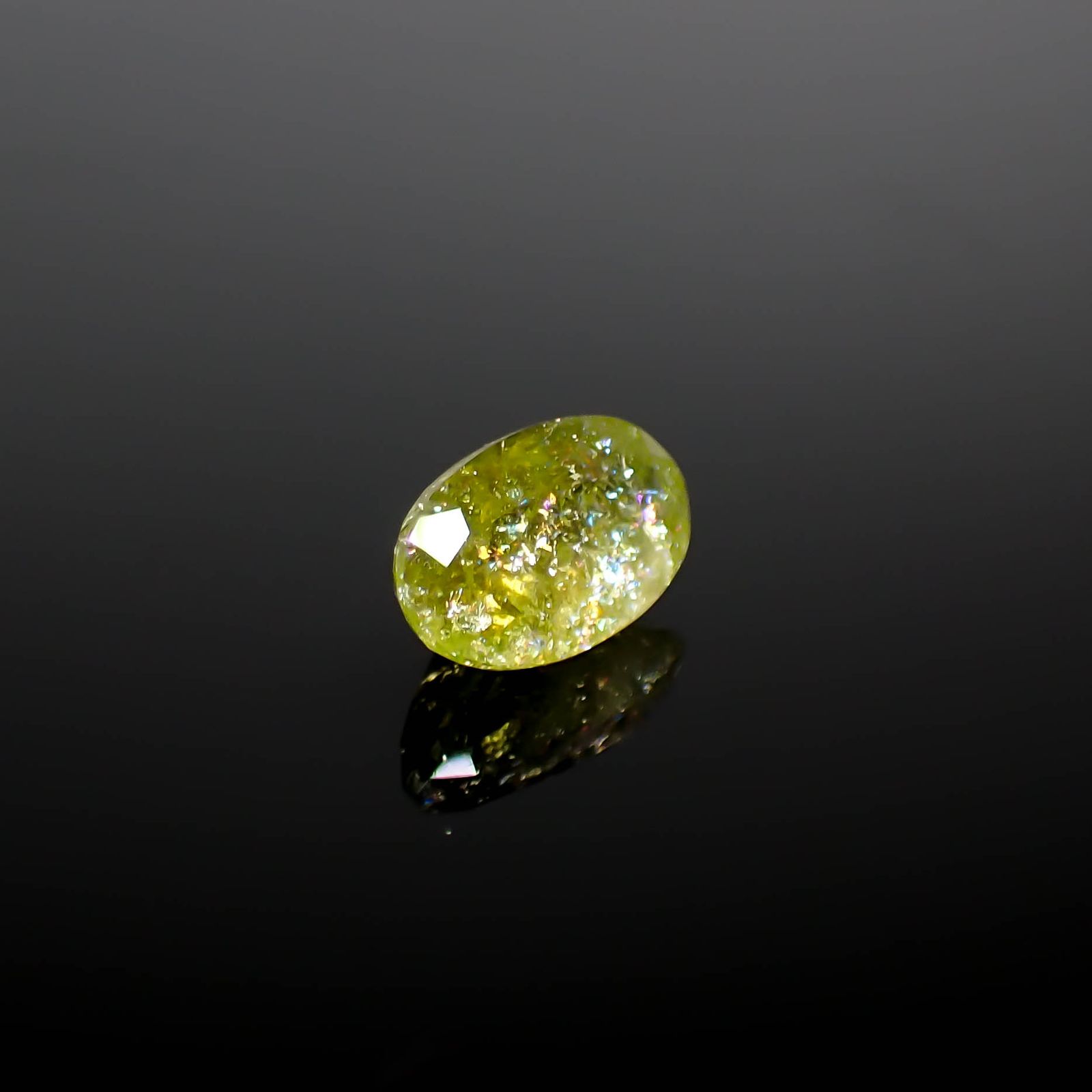 イリデッセンスクロムトルマリン ケニア産 1.66ct[240928935]9.3x5.8mm前後