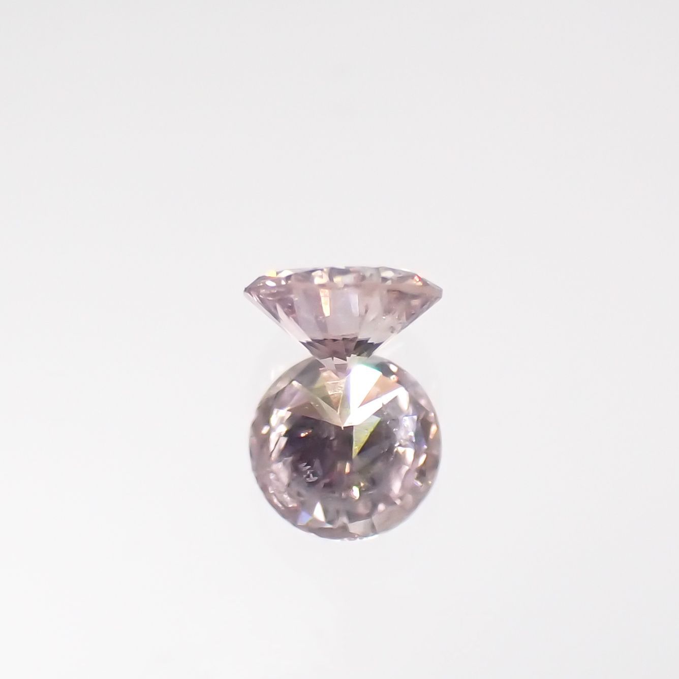 ピンクダイヤモンド(宝石名ダイヤモンド) I-1 / FANCY LIGHT BROWNISH PINK 0.063ct ソ付(CGL)[210711789]2.6×2.6mm前後