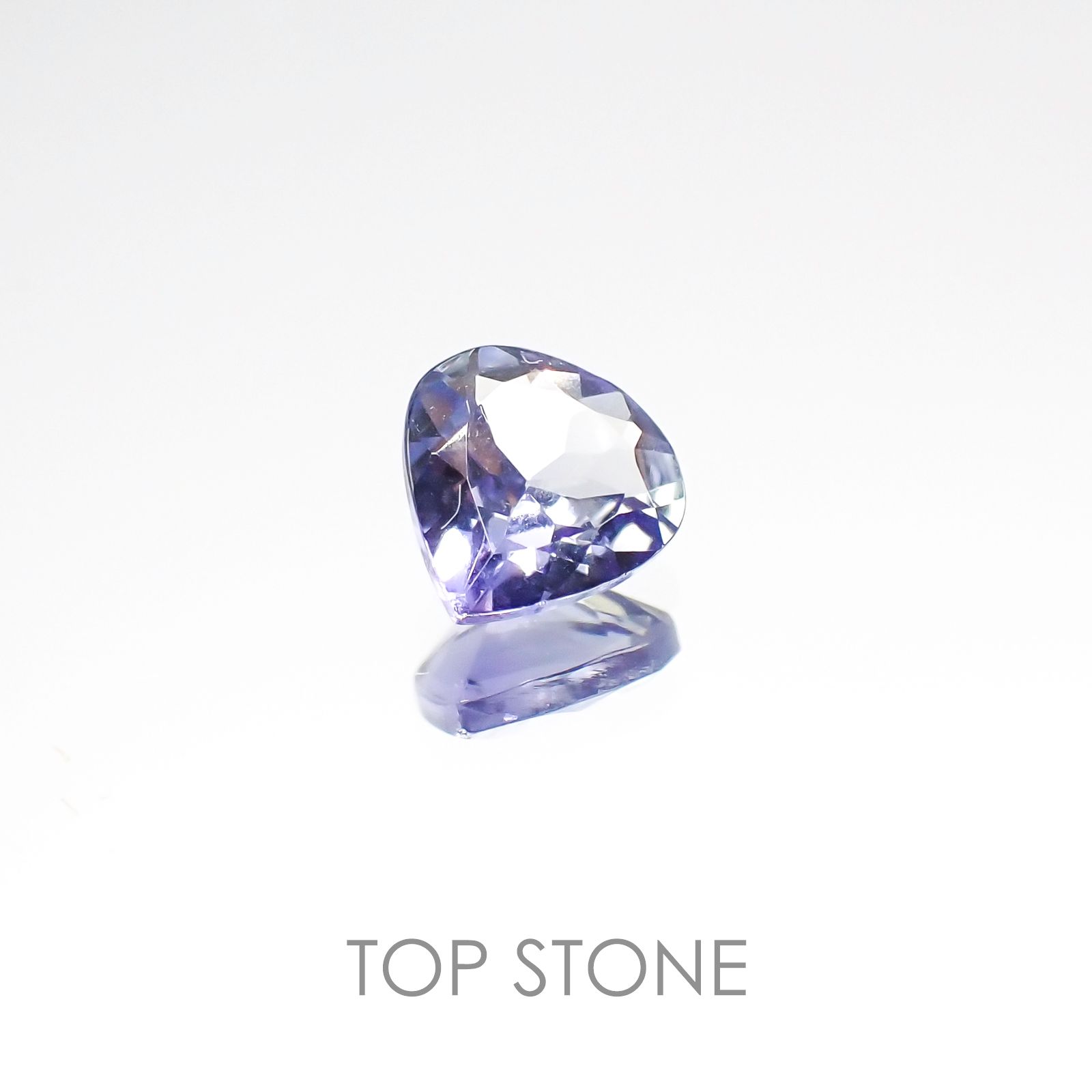 バイカラータンザナイト(宝石名タンザナイト) タンザニア産 0.41ct 識別済[20096428]5×5mm前後