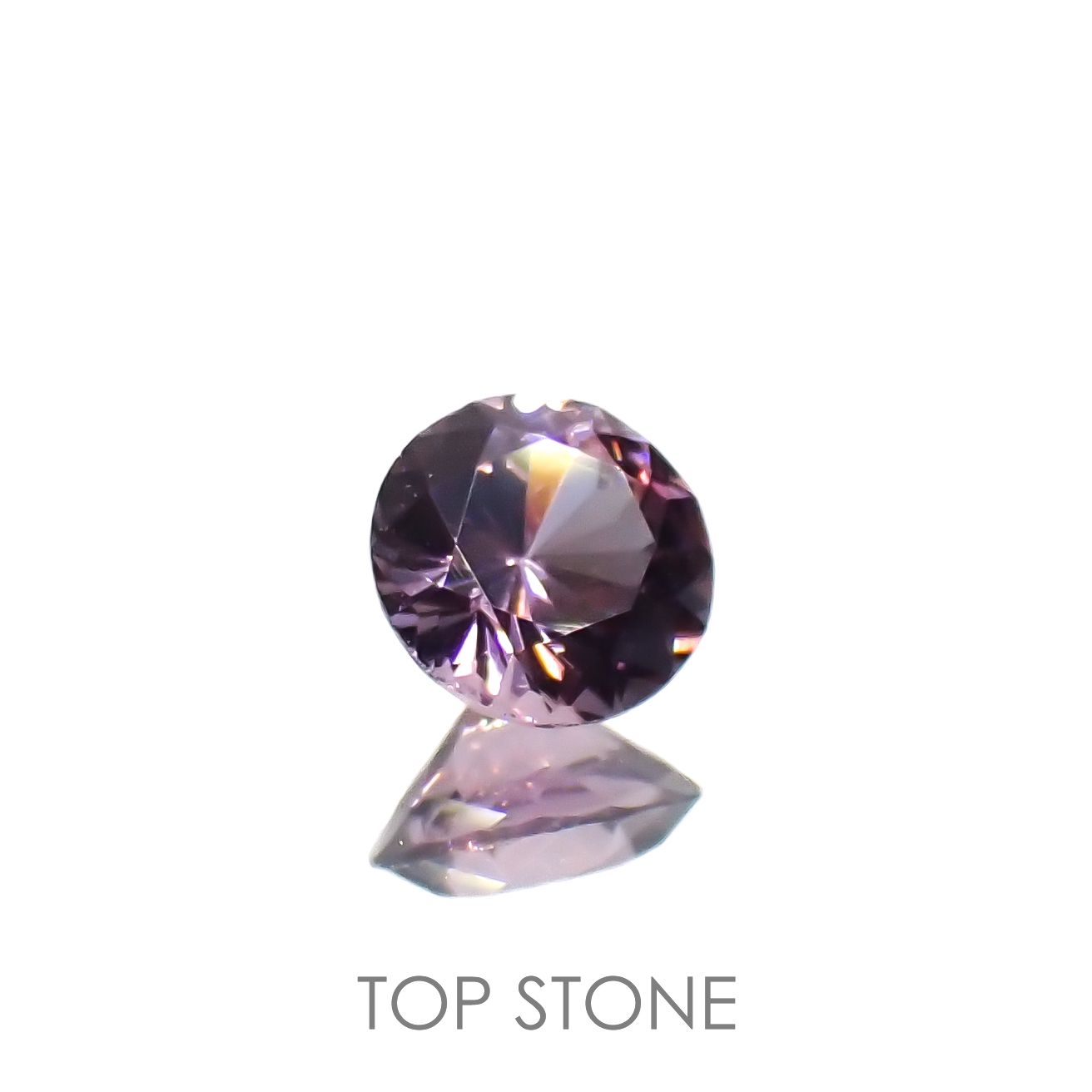 ラベンダーピンクスピネル(宝石名スピネル)ビルマ/マダガスカル産 0.29ct 識別済[220917597]4.1x4.1mm前後