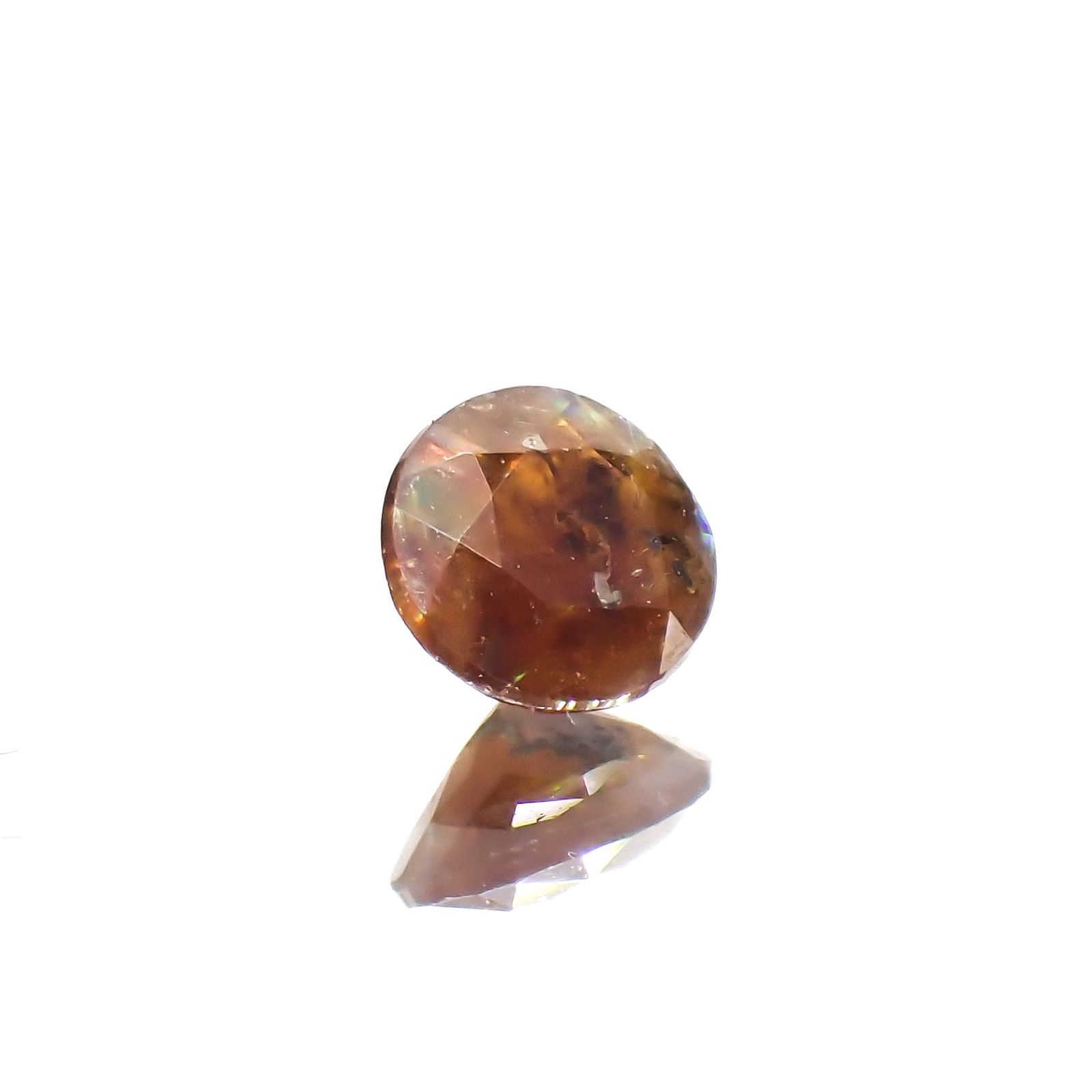 レインボーガーネット 日本・奈良県産 0.18ct[240223636]3.5x3.4mm前後