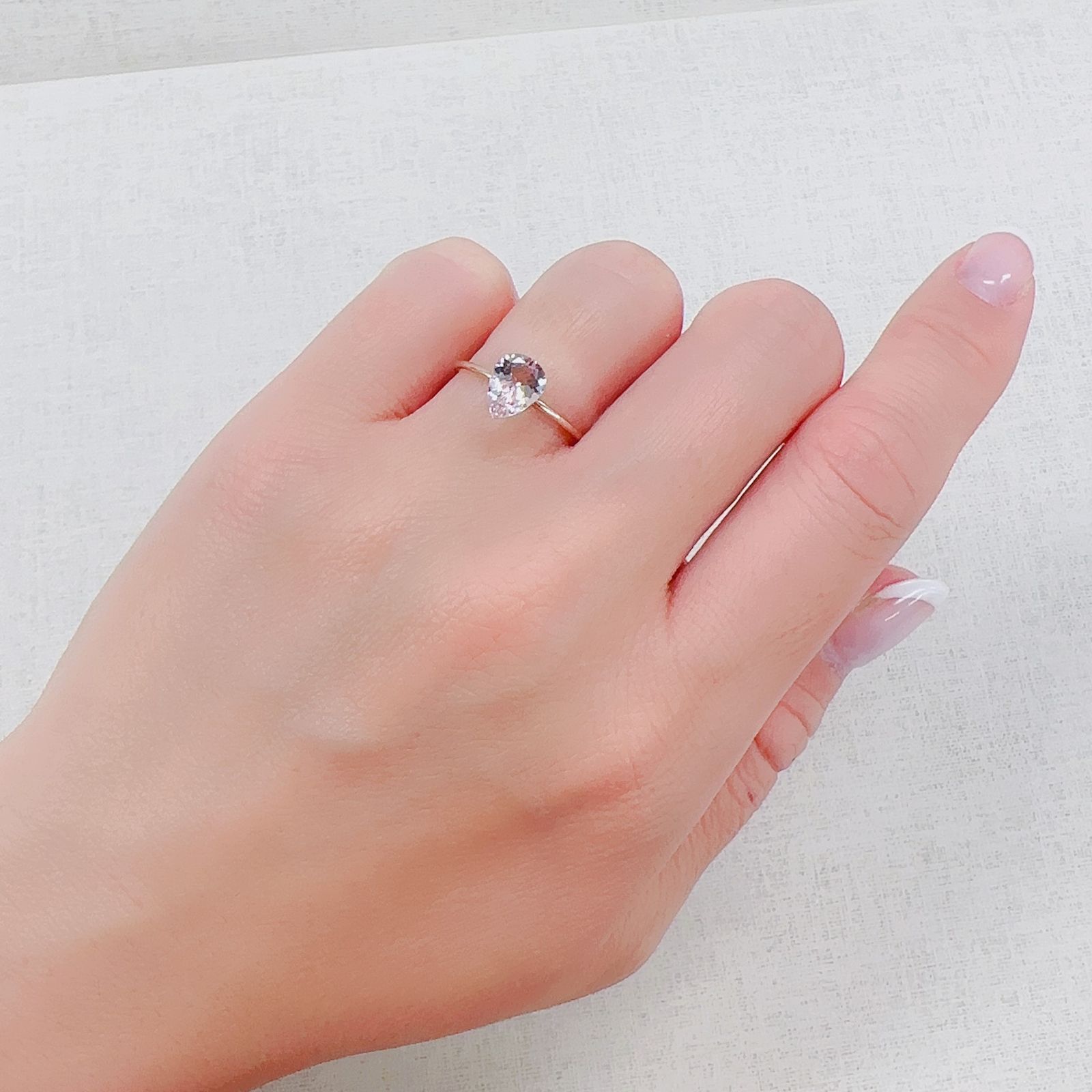 モルガナイト ブラジル産 0.85ct[230421790]8x6mm前後