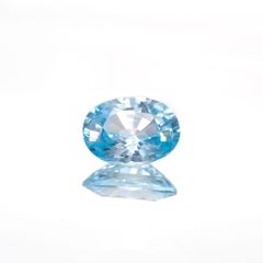 バイカラーブルージルコン カンボジア産 1.73ct[230320984]7.9x5.9mm前後