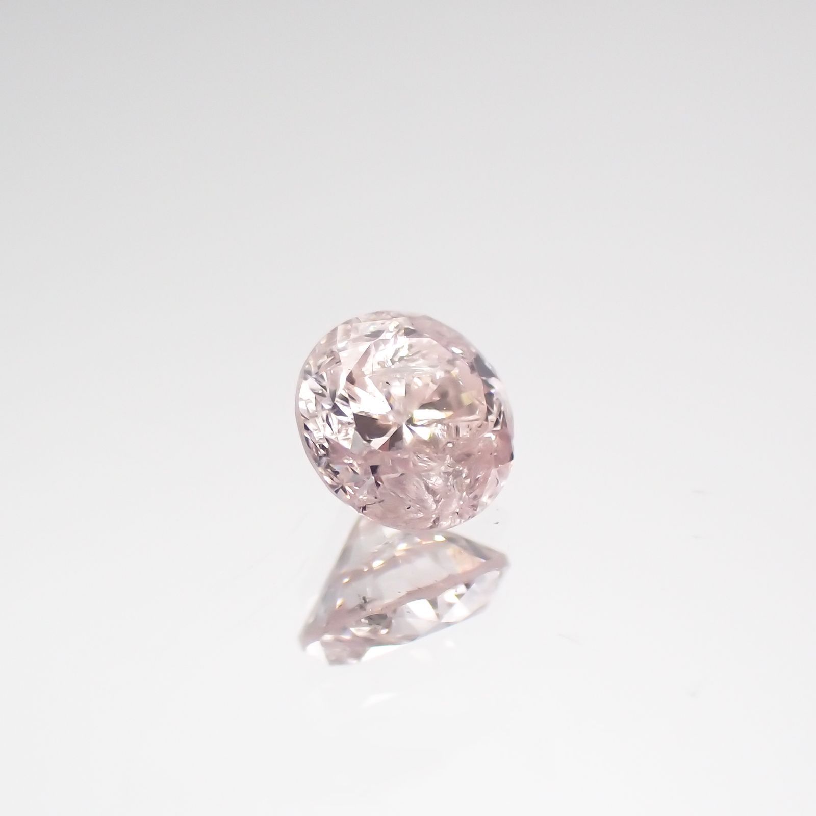ピンクダイヤモンド I-2 / VERY LIGHT PINK ソーティング付き 産 ルース 0.12ct[210711793]3×3mm前後