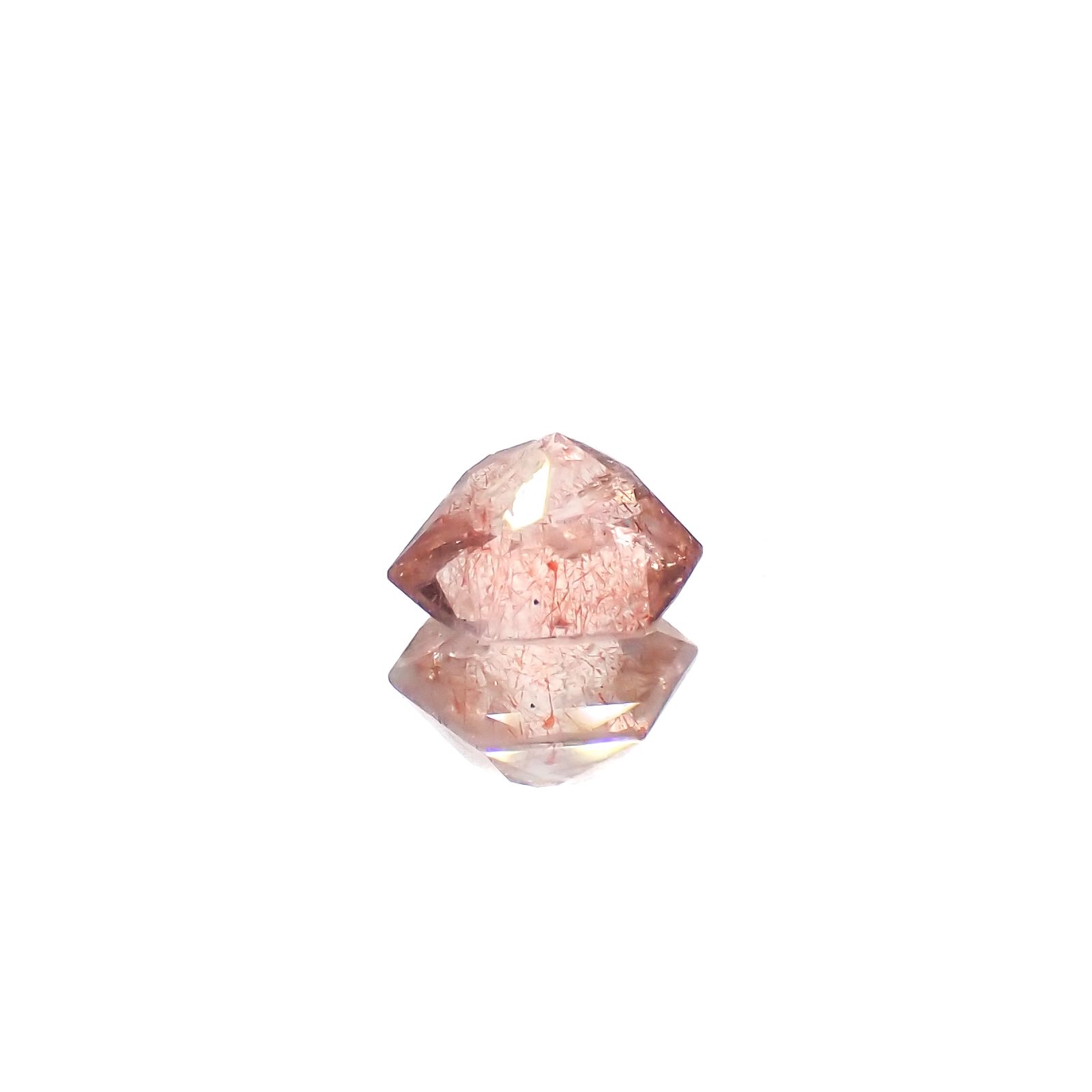 ◇ヘキサゴンカット◇ストロベリークォーツ カザフスタン産 0.77ct[240125488]5.7x5.6mm前後