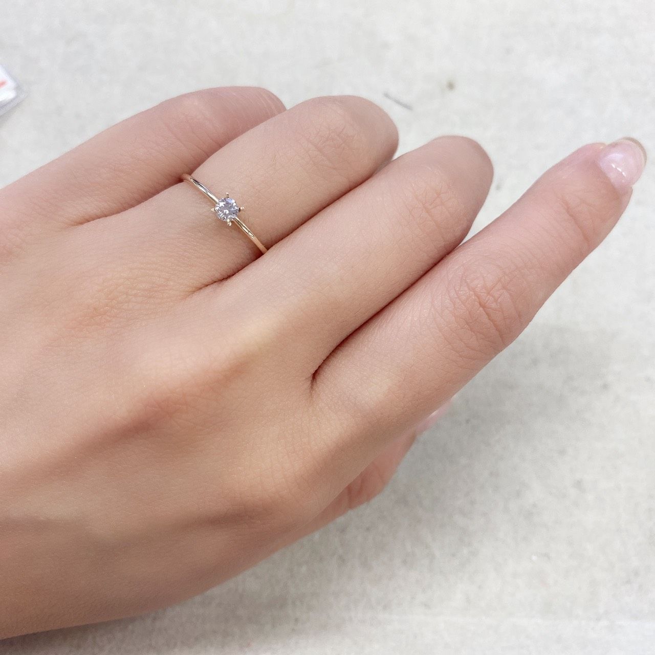ピンクダイヤモンド I-1 / VERY LIGHT PURPLISH PINK ソーティング付き 産 ルース 0.124ct[210711788]3.2×3.2mm前後
