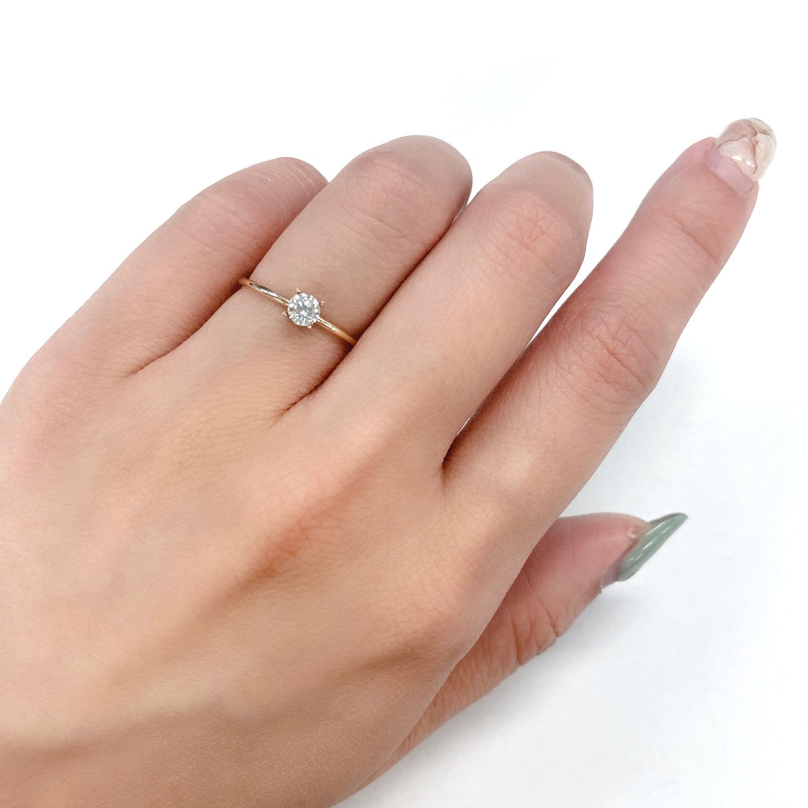 ダイヤモンド(宝石名ダイヤモンド) SI-2 / F / GOOD 0.232ct ソ付(CGL)[210410718]3.8×3.8mm前後
