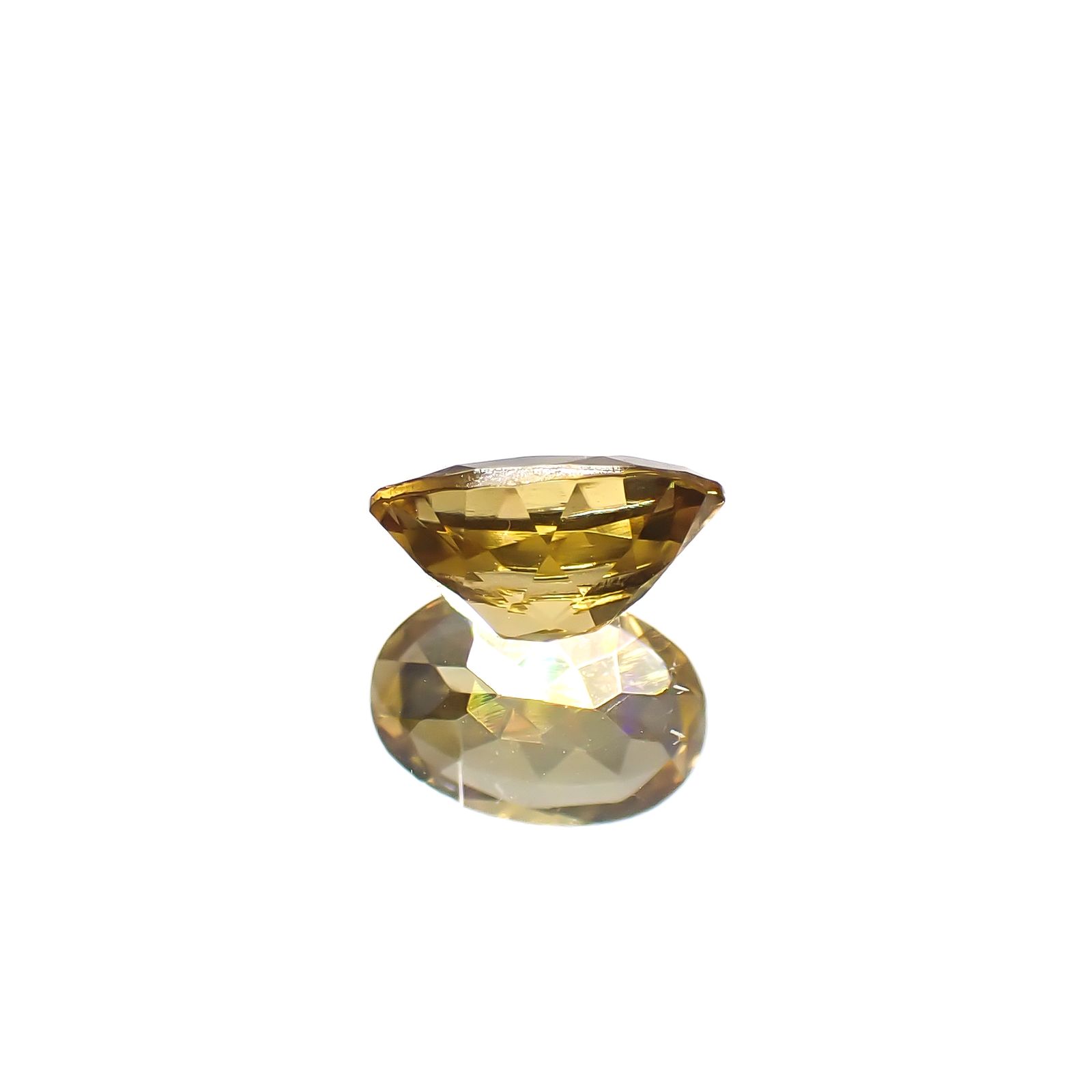 イエロージルコン スリランカ/カンボジア産 0.95ct[240728529]6.9x4.6mm前後