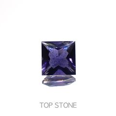 ◇プリンセスカット◇アイオライトサンストーン インド/ブラジル産 0.89ct[230220803]6x6mm前後