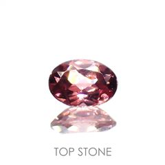 ピンクジルコン(宝石名ジルコン) スリランカ/カンボジア産/ 1.10ct 識別済[21059796]7×5mm前後