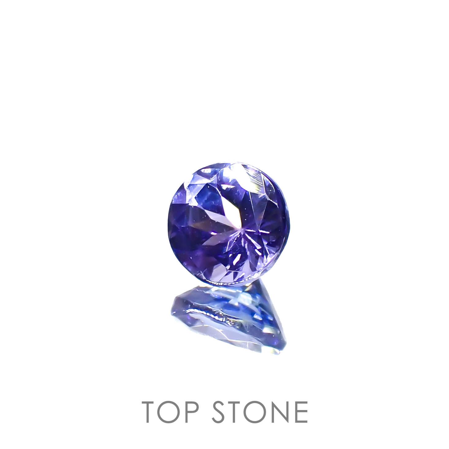 タンザナイト(宝石名タンザナイト)タンザニア産 0.55ct 識別済[230120202]4.9x4.9mm前後