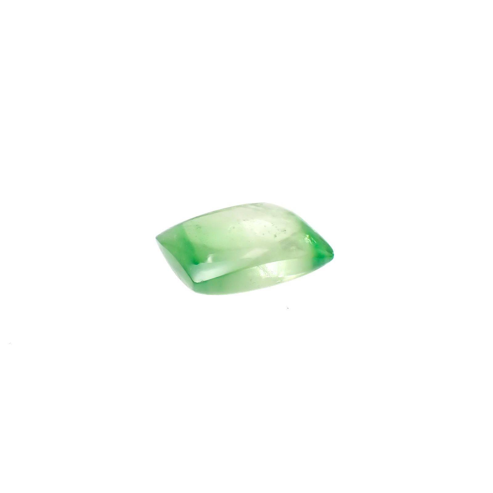 バイカラーツァボライト(宝石名グリーン グロッシュラー・ガーネット)タンザニア産 3.16ct 識別済[240928887]9.6x7mm前後