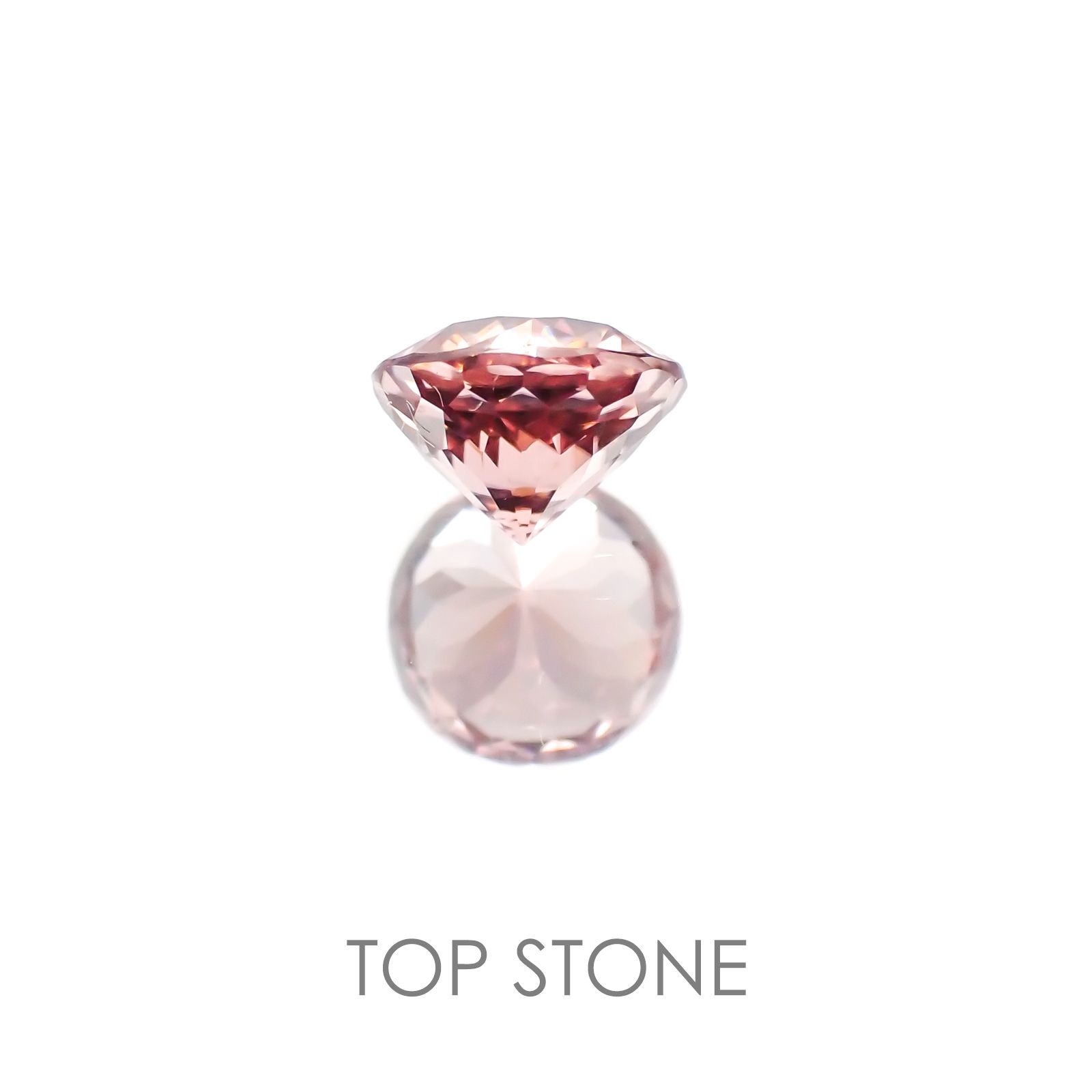 ピンクジルコン スリランカ,カンボジア産 ルース 1.62ct[20208062]6.5×6.5mm前後