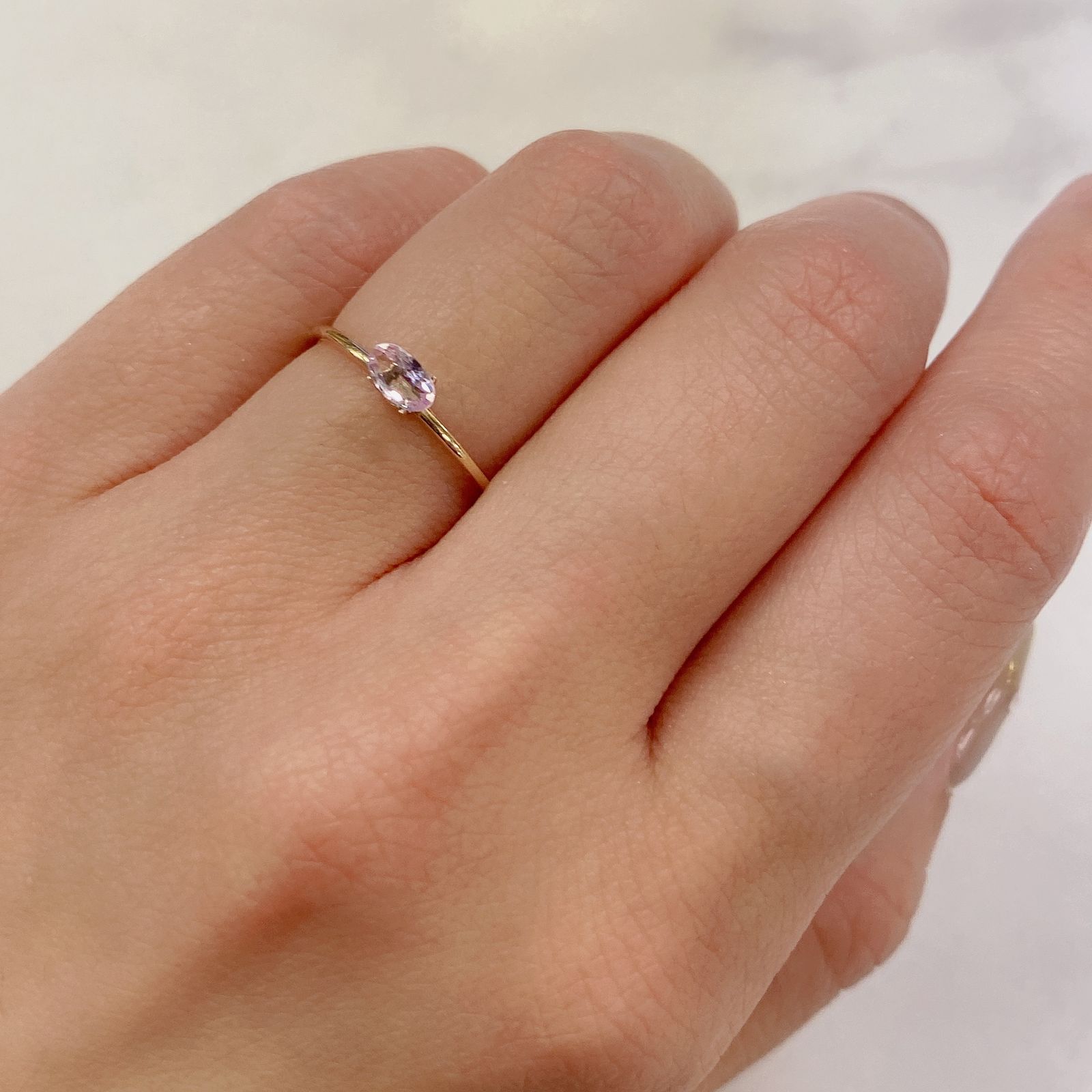 ピンクゾイサイト(宝石名ピンク・ゾイサイト) タンザニア産 0.24ct 識別済[20117871]5.1×3mm前後