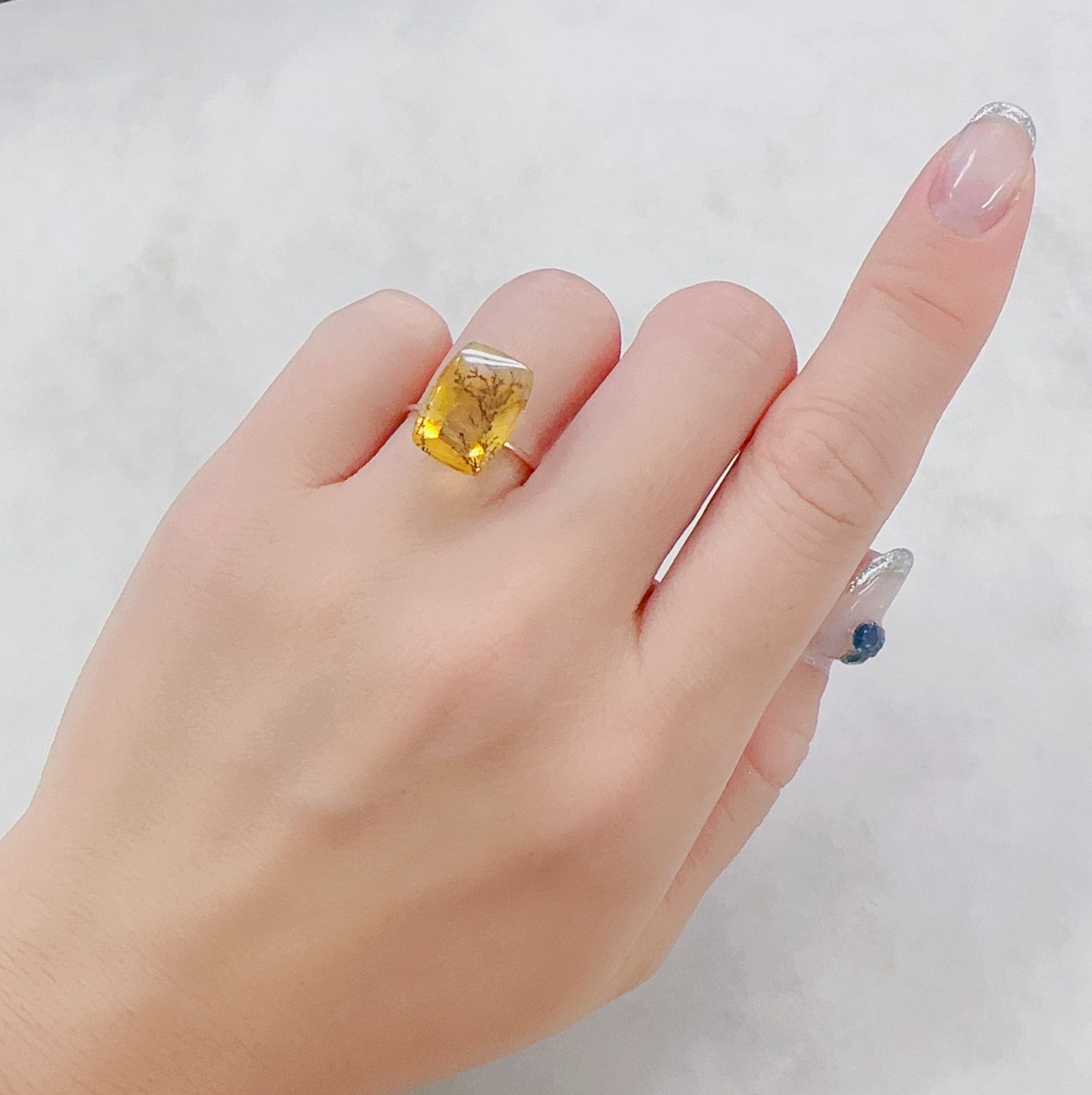 デンドリチッククォーツ ブラジル産 4.72ct[230622446]13.9x9.9mm前後