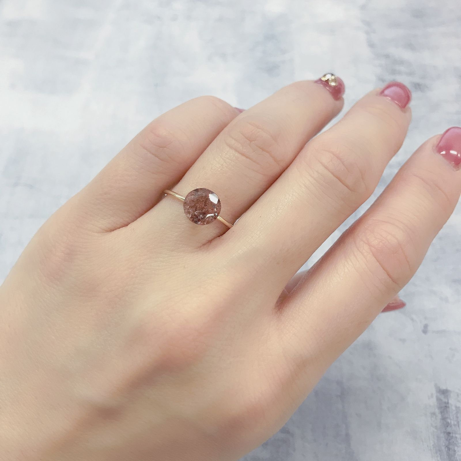 ファイヤークォーツ ナイジェリア産 1.63ct[220114745]7.5x7.5mm前後