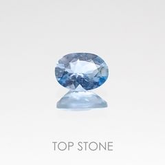 アクアマリン サンタマリアカラー(宝石名アクアマリン) モザンビーク産 0.14ct 識別済[20107048]4.1×3mm前後