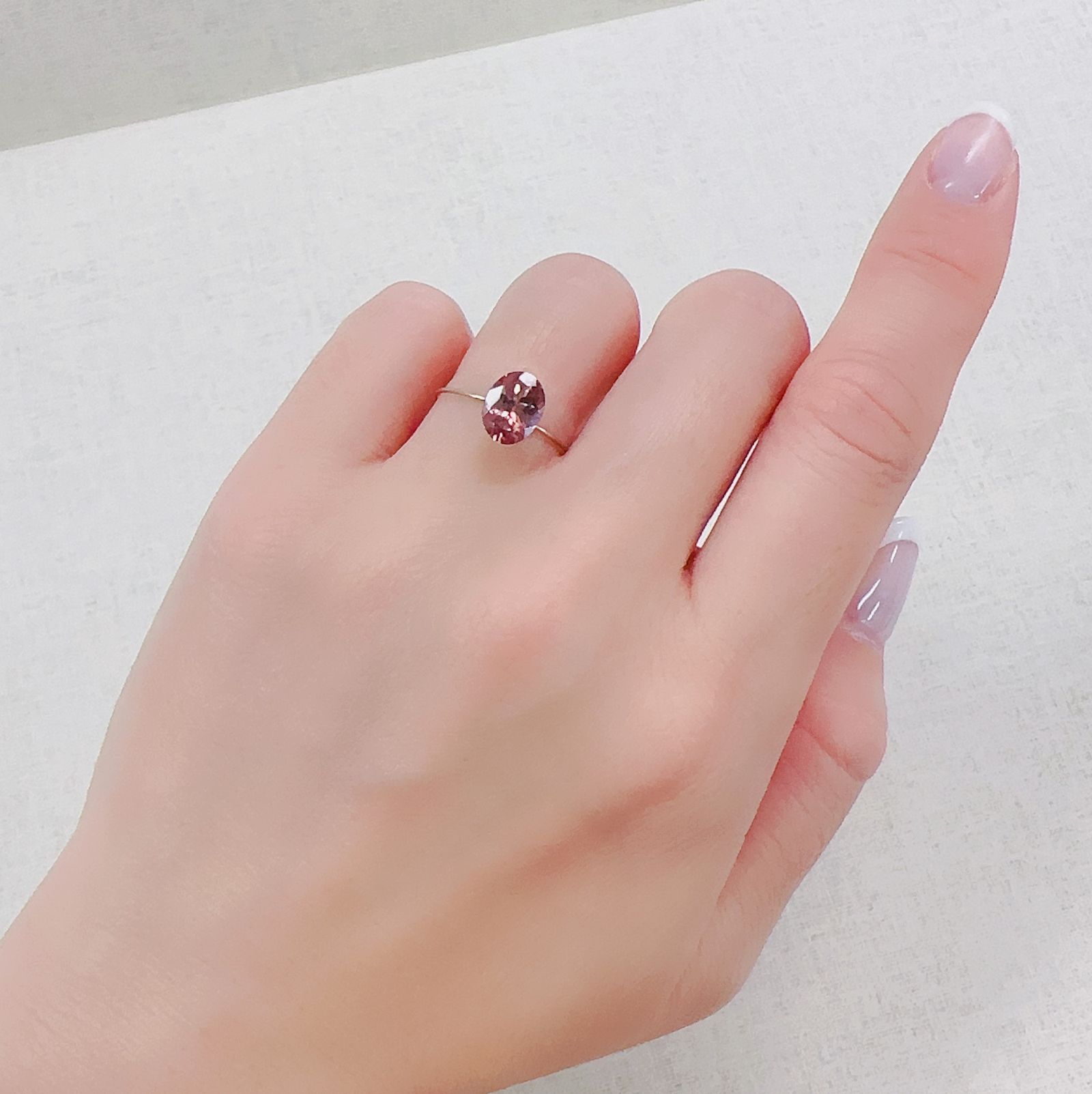 ピンクジルコン スリランカ/カンボジア産 2.17ct [230421822]8.4x6.5mm前後