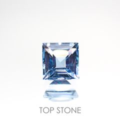 アクアマリン サンタマリアカラー(宝石名アクアマリン) モザンビーク産 0.56ct 識別済[210912604]4.8×4.7mm前後
