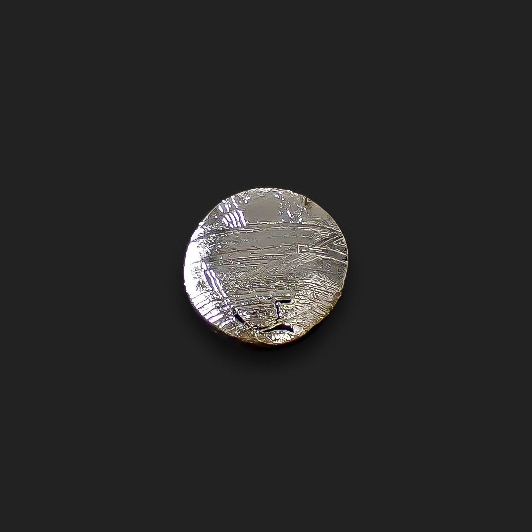 ムオニナルスタ隕石 発見地:スウェーデン 8.30ct[240125741]10.7x10.6mm前後