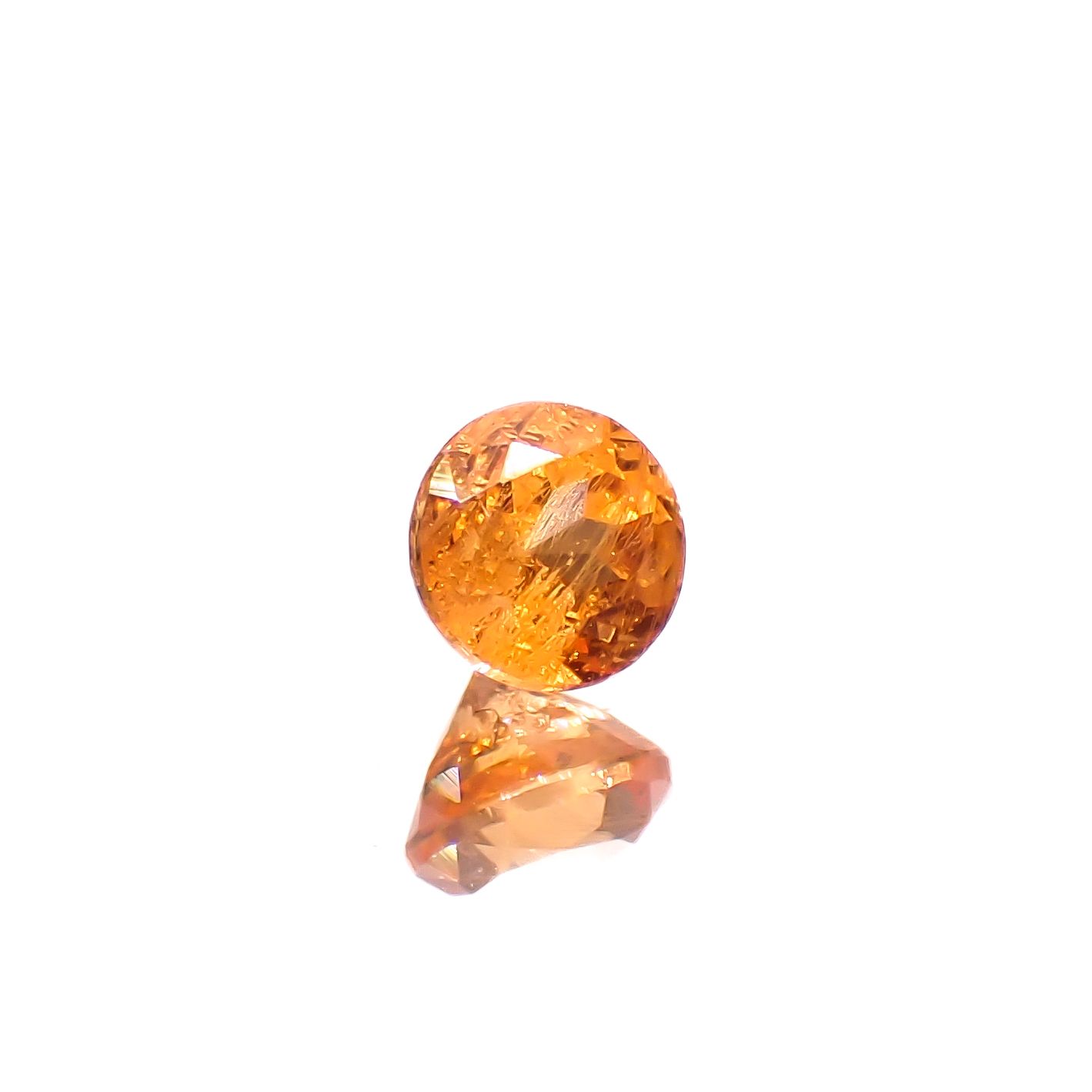 マンダリンガーネット マダガスカル産 0.17ct[240628214]2.9x2.9mm前後