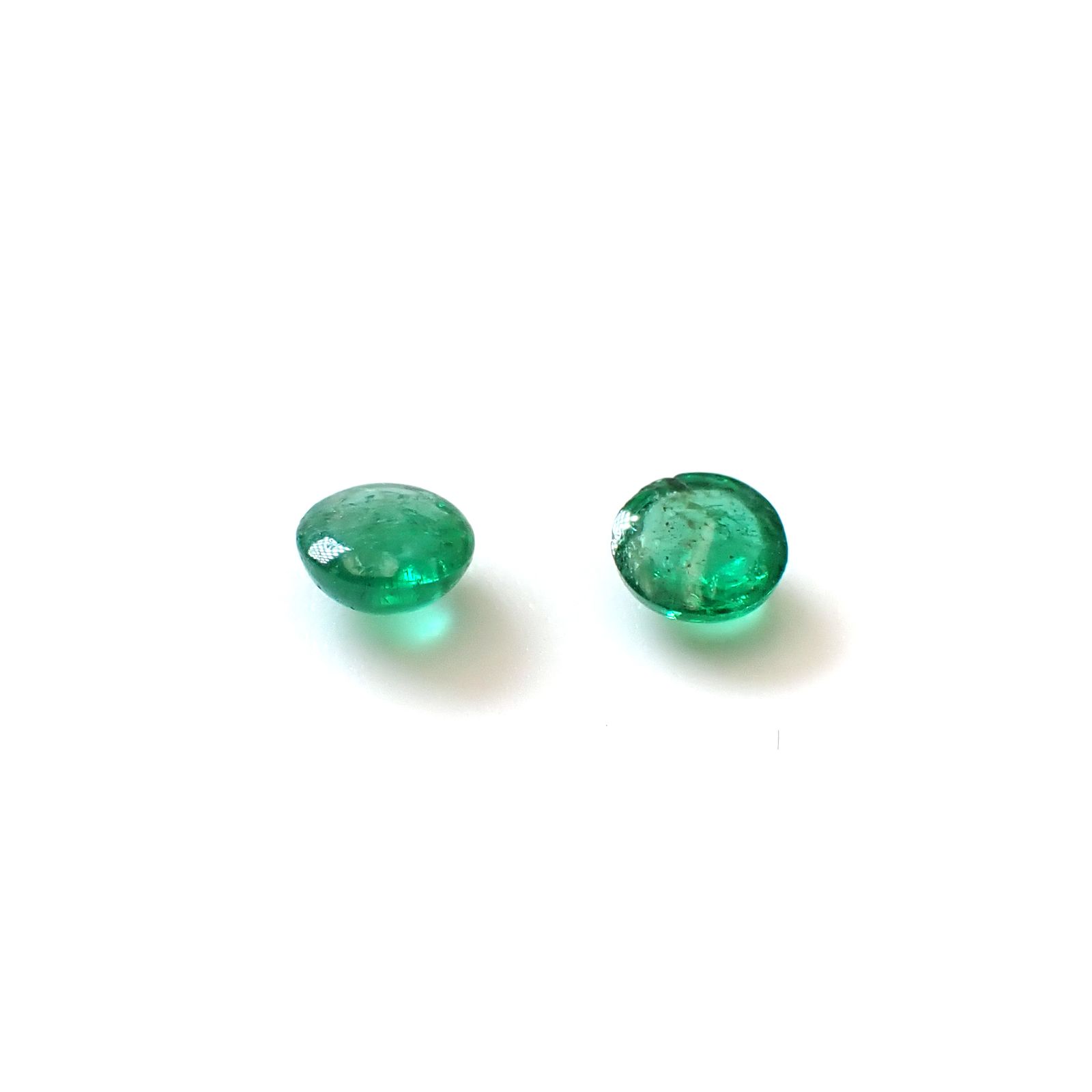◇ペアセット◇エメラルド コロンビア産 0.37ct(2pcs合計) [250430243]3.7x3.7mm前後