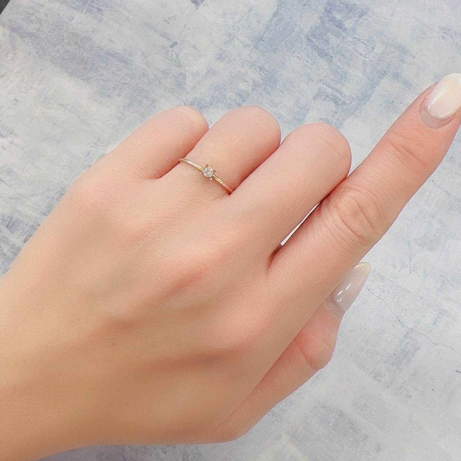 ピンクダイヤモンド(宝石名ダイアモンド I-3/VERY LIGHT PURPLE PINK) 0.065ct ソ付(CGL)[230120141]2.5x2.54mm前後