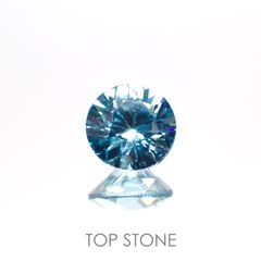 ブルージルコン(宝石名ジルコン) カンボジア産 1.25ct 識別済[20063101]6×6mm前後
