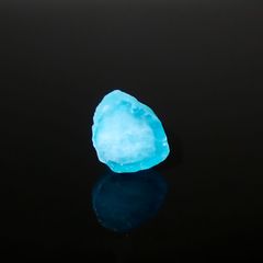 パライバトルマリン 原石スライス ブラジル・パライバ州バターリャ鉱山産 1.57ct[220616497]7.3x9.3mm前後