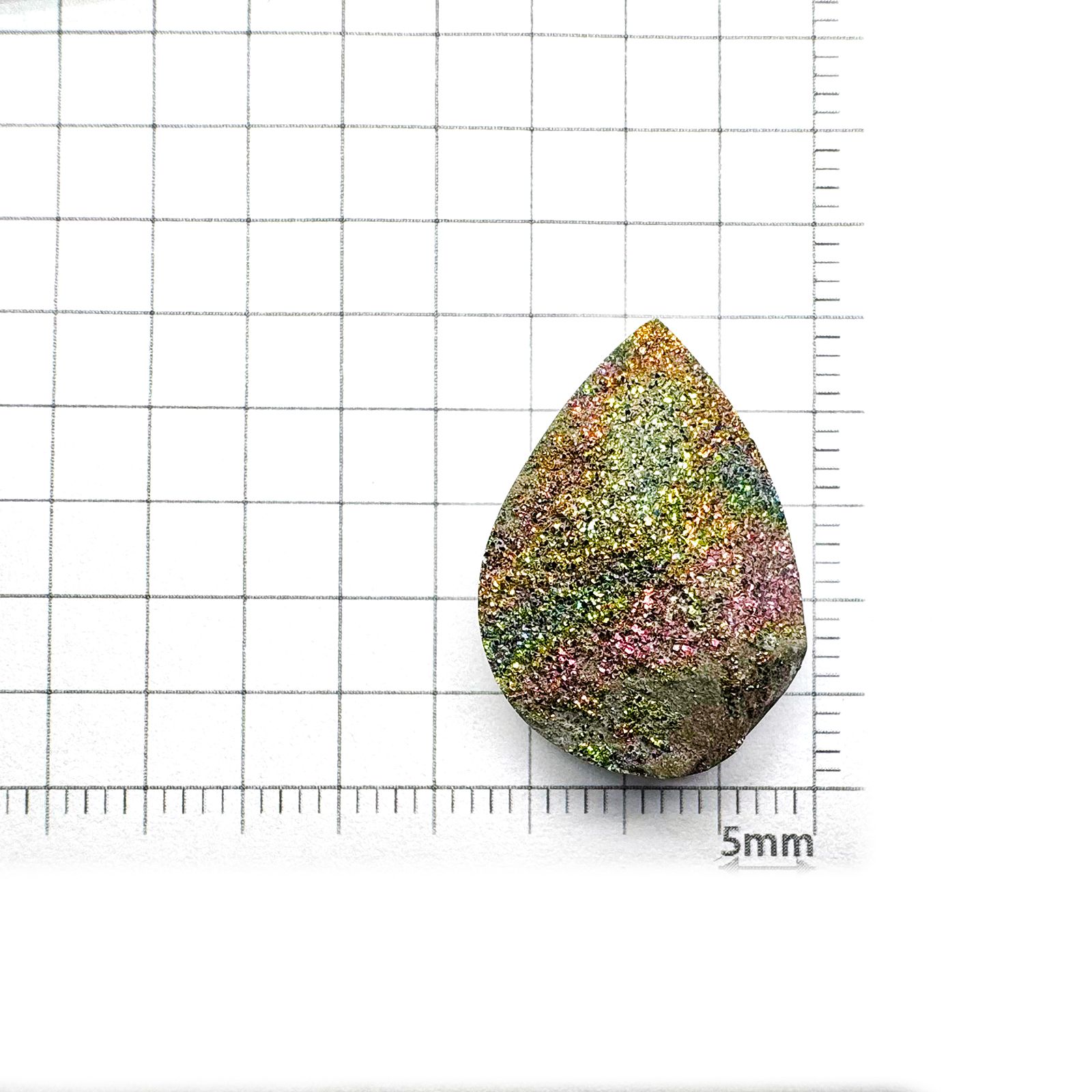レインボーパイライト 原石 ロシア産 19.19ct[240326433]22.3x16.3mm前後