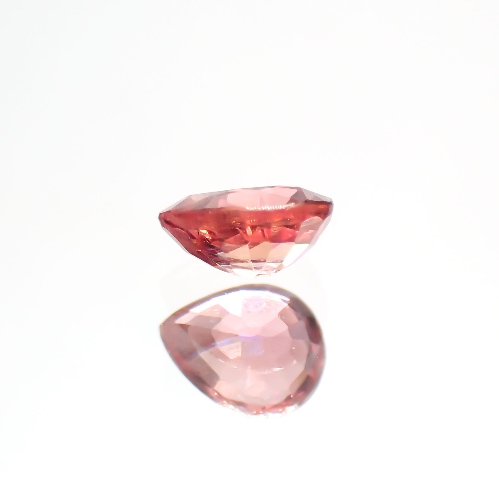 パパラチャサファイア 非加熱(宝石名サファイア/別名パパラチャ・サファイア)スリランカ産 0.42ct GIA鑑付[220113951]5.08x4.04mm前後