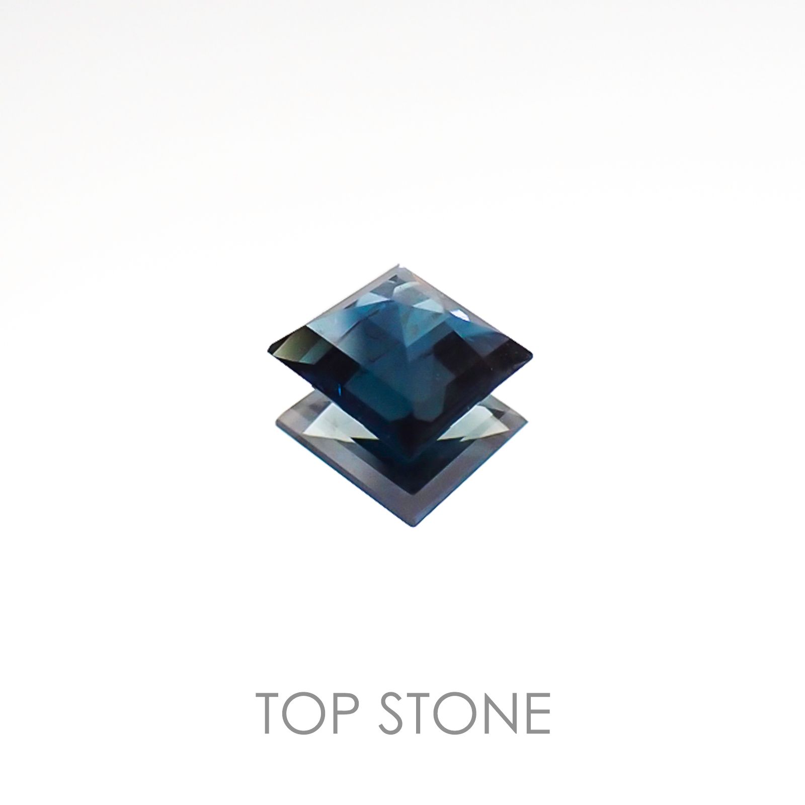 サファリン(サフィリン) スリランカ産 ルース 0.456ct ソーティング付き[20106503]4.6×4.4mm前後